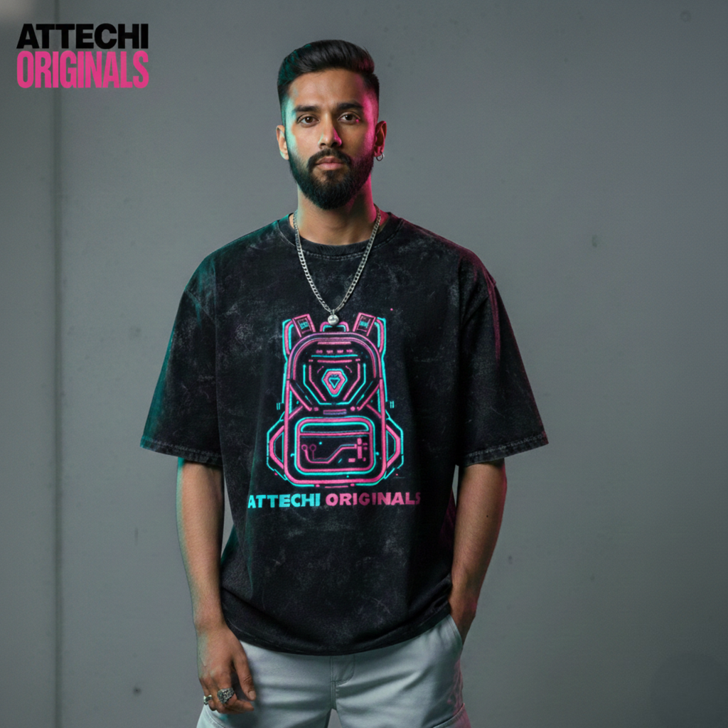 URBANBAG : Unisex Acid Washed Oversized Tee
