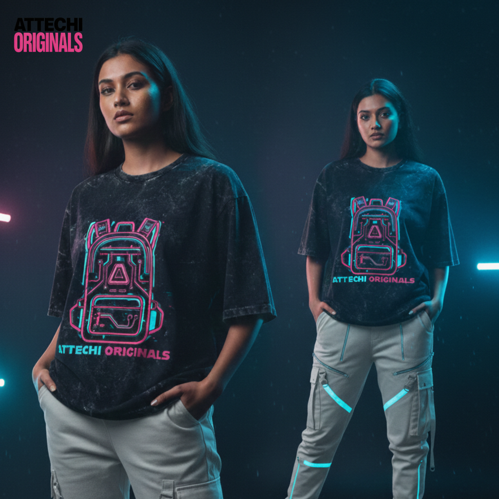 URBANBAG : Unisex Acid Washed Oversized Tee